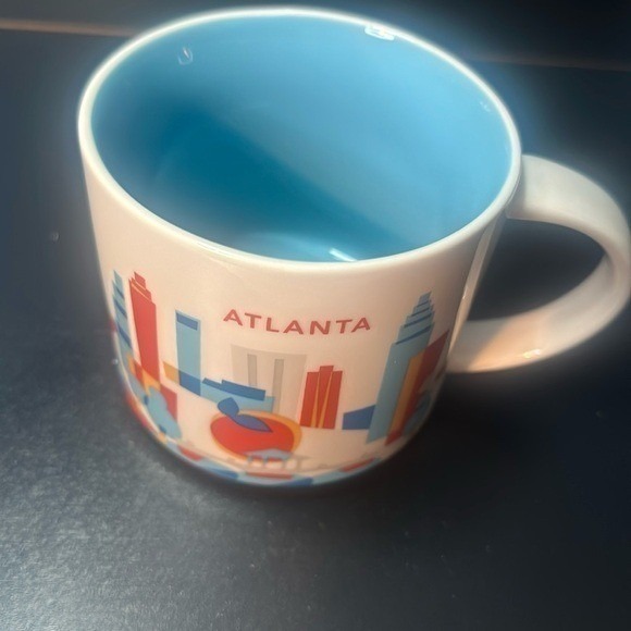 Starbucks Other - Starbucks Atlanta You Are Here Collection‎ Coffee Mug 14oz Blue Interior 2015